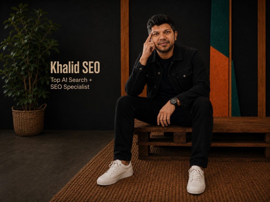 professional branding portrait of khalid seo