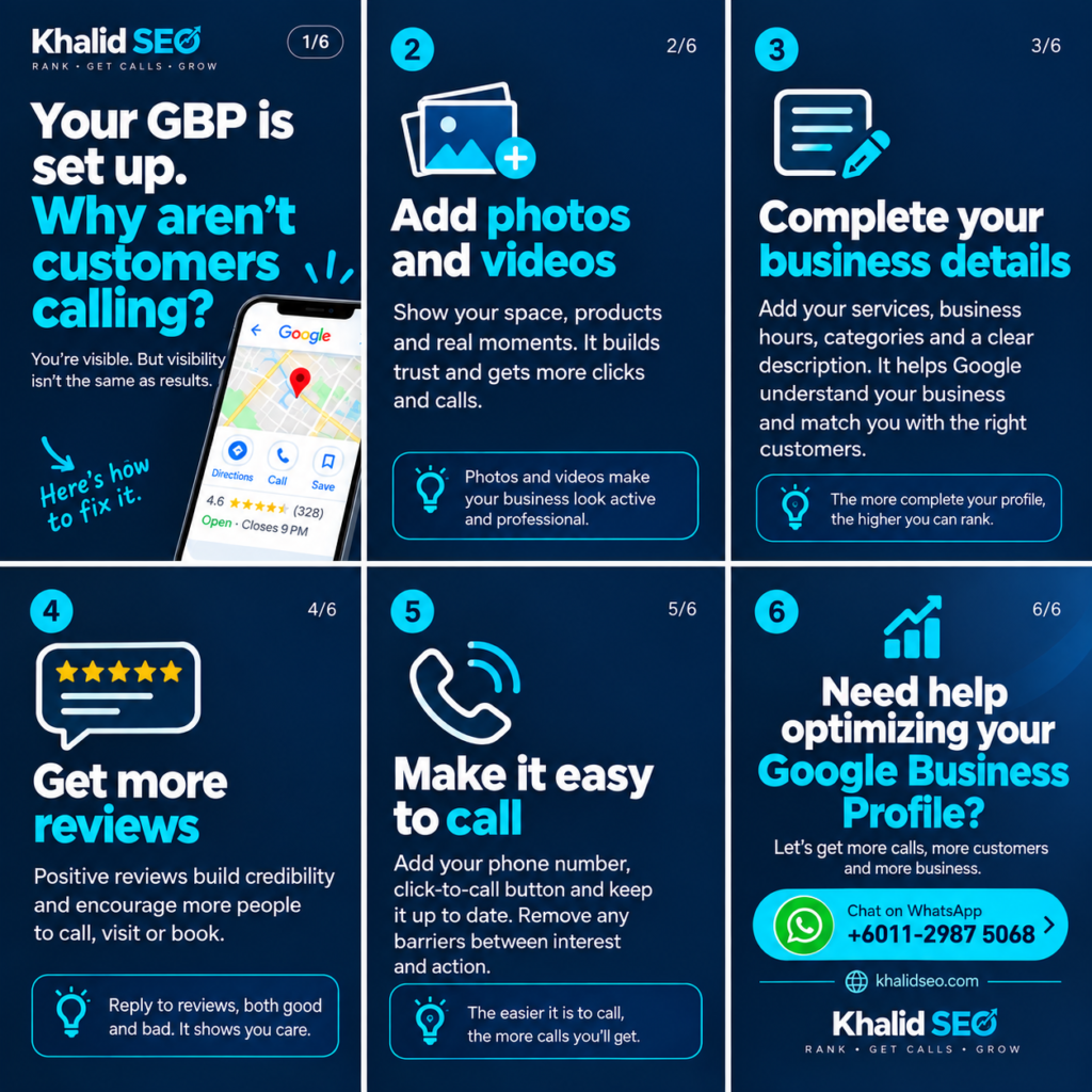 Khalid SEO Google Business Growth Carousel